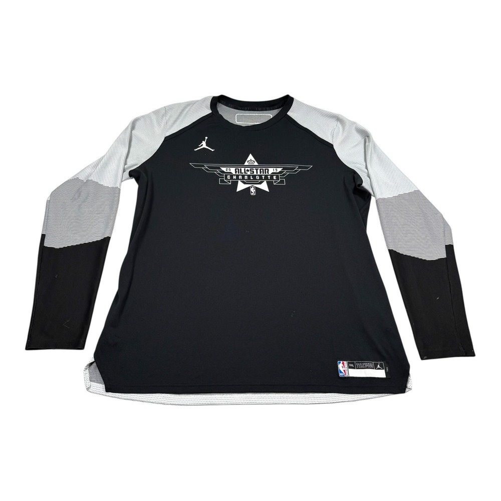 NBA All-Star Shirt Mens 2XL Tall Black NBA Basketball Charlotte 2019 Jordan Nike